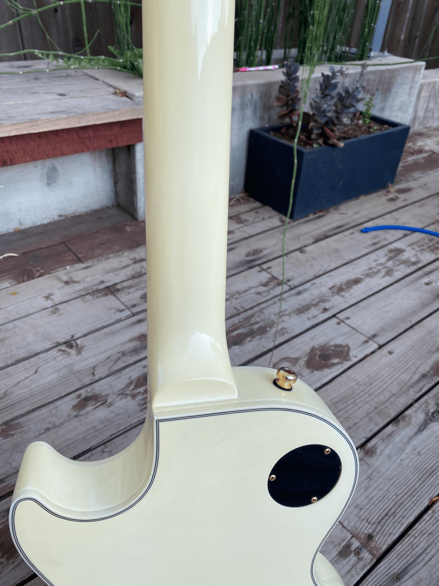 SOLD - Gibson Les Paul Custom White Custom Shop 2008 - SOLD - Mahar's Vintage Guitars