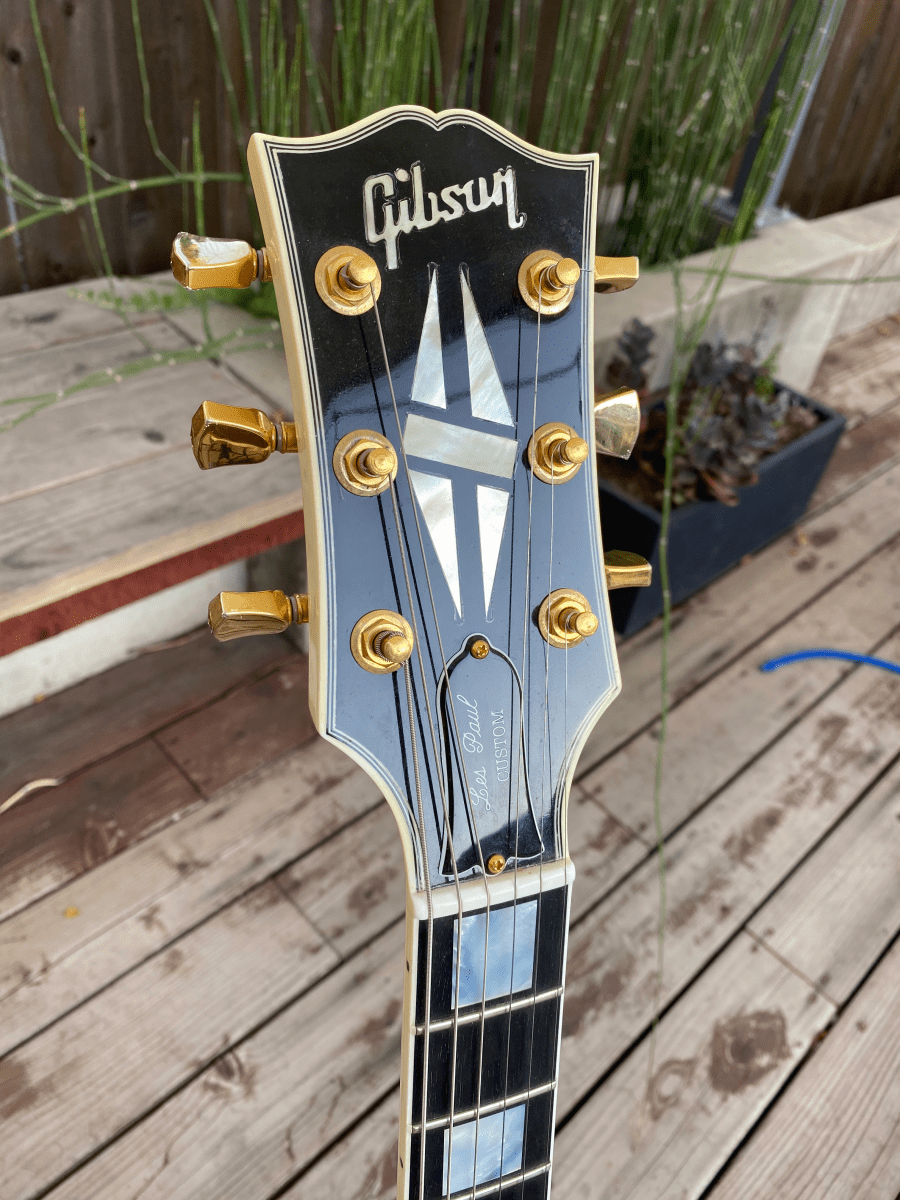 SOLD - Gibson Les Paul Custom White Custom Shop 2008 - SOLD - Mahar's Vintage Guitars