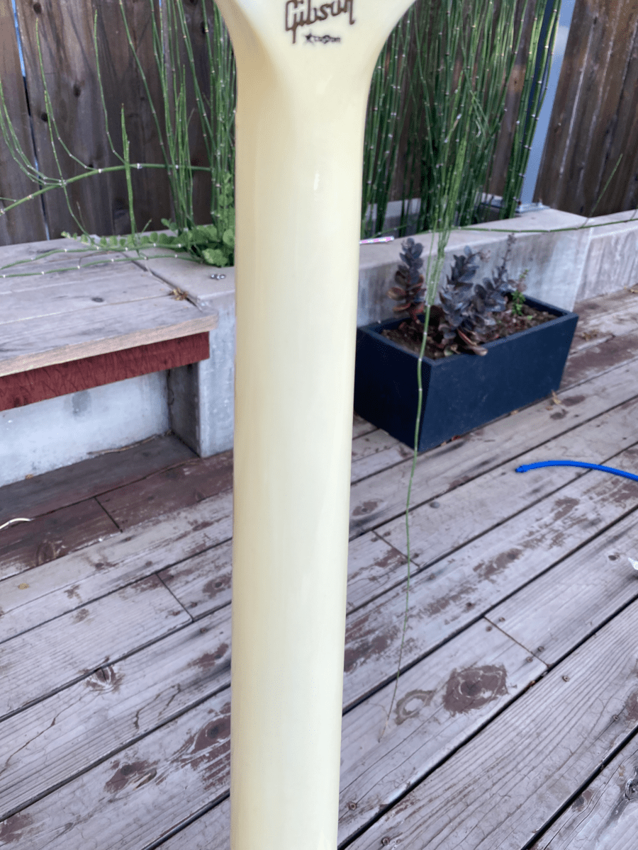 SOLD - Gibson Les Paul Custom White Custom Shop 2008 - SOLD - Mahar's Vintage Guitars