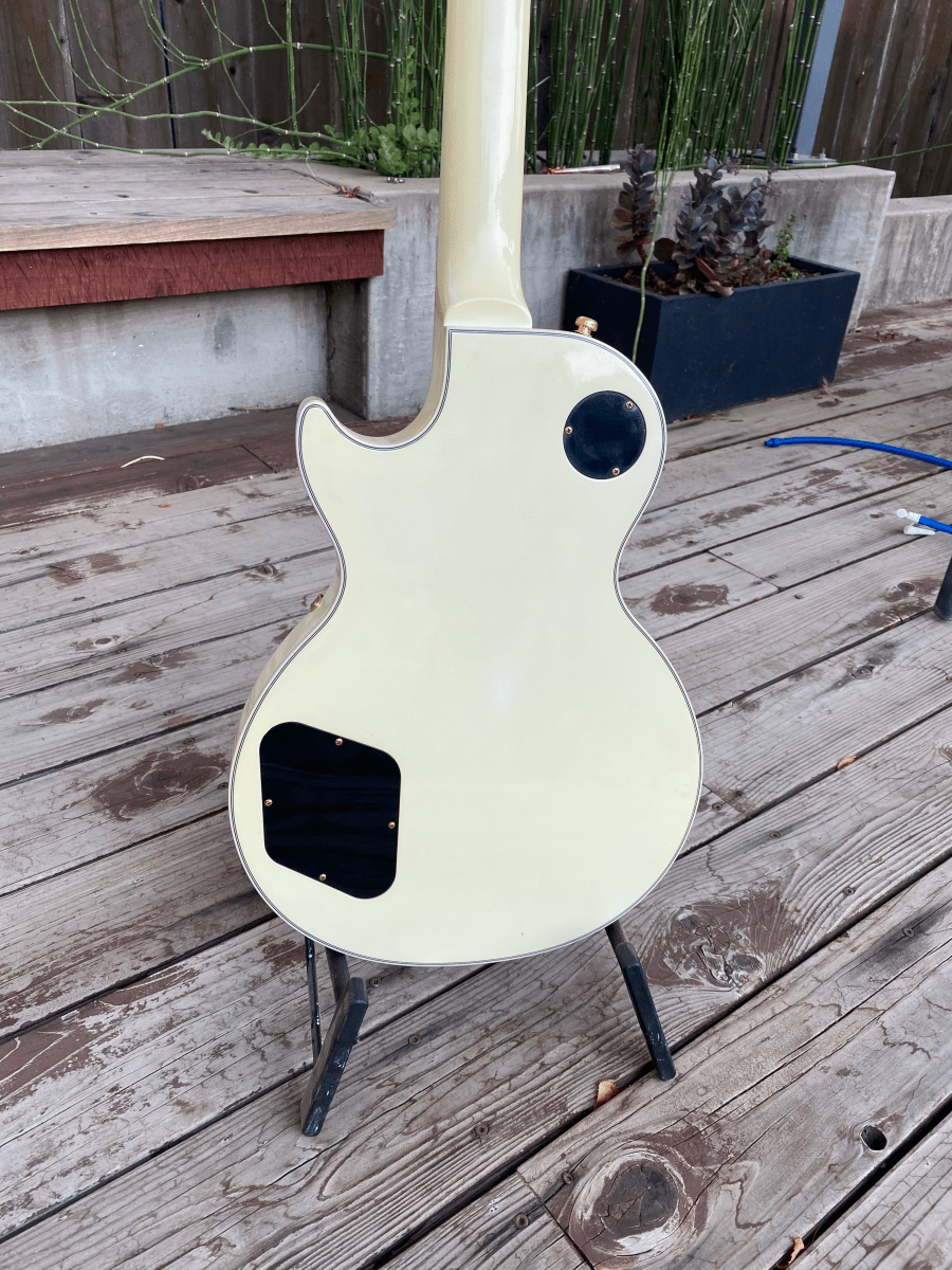 SOLD - Gibson Les Paul Custom White Custom Shop 2008 - SOLD - Mahar's Vintage Guitars