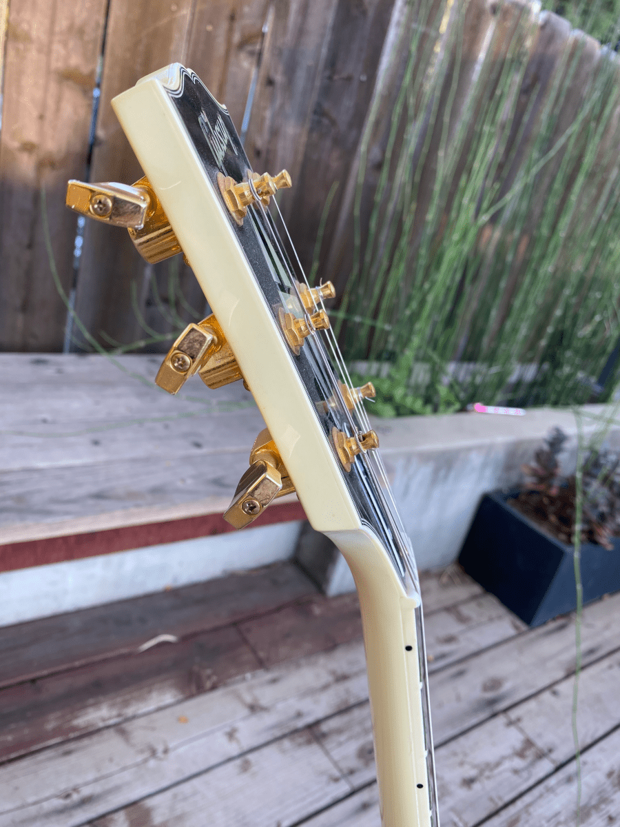 SOLD - Gibson Les Paul Custom White Custom Shop 2008 - SOLD - Mahar's Vintage Guitars