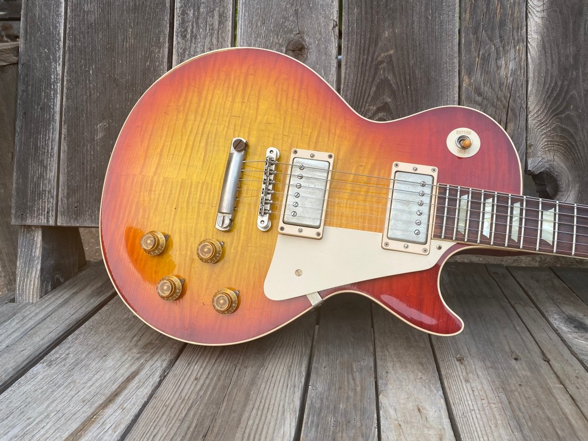 SOLD - Gibson Les Paul Historic Reissue R8 Factory Aged LPR8S - SOLD - Mahar's Vintage Guitars