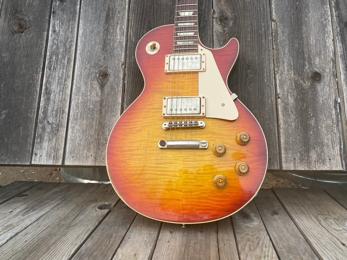 SOLD - Gibson Les Paul Historic Reissue R8 Factory Aged LPR8S - SOLD - Mahar's Vintage Guitars