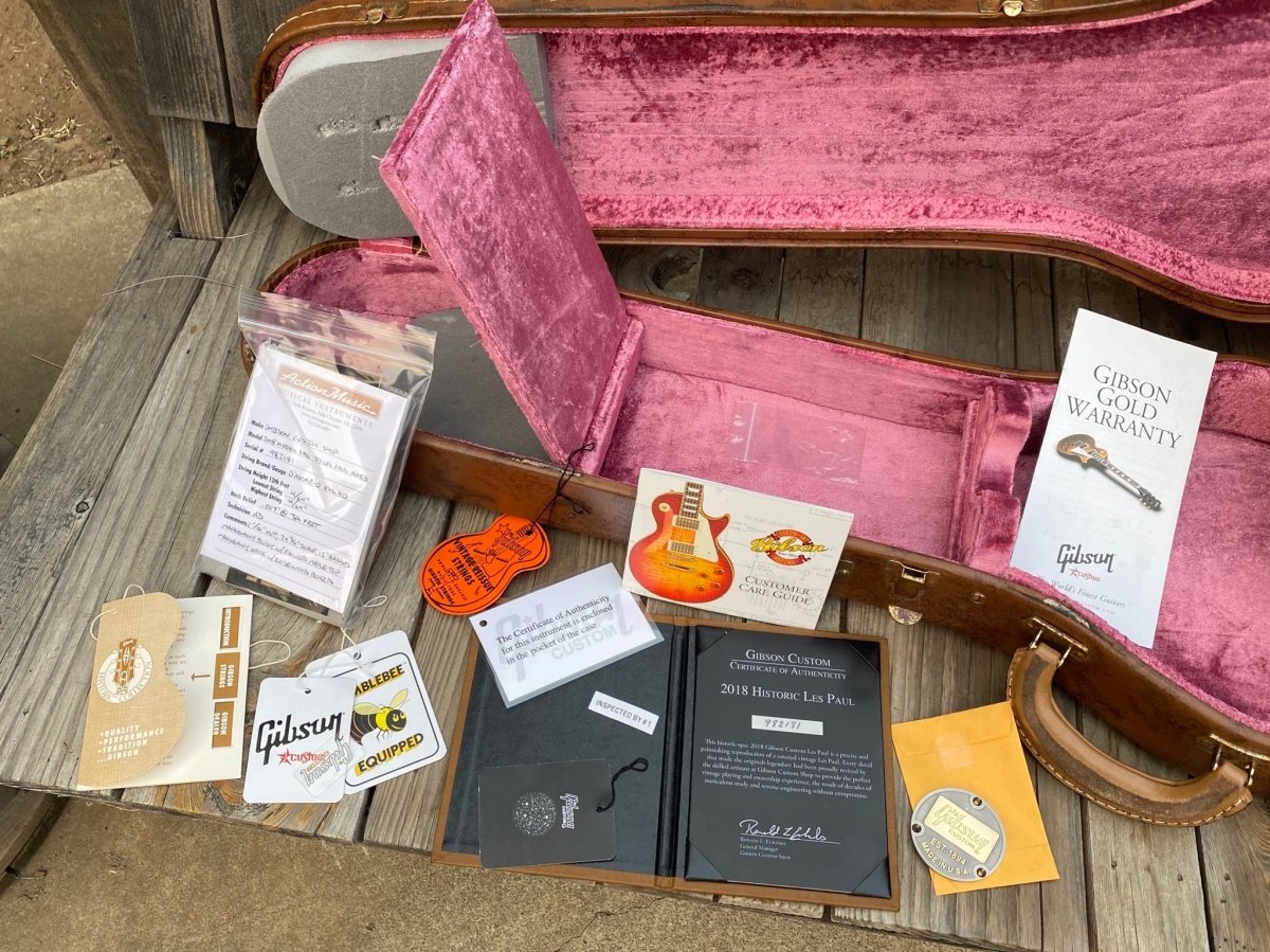 SOLD - Gibson Les Paul R9 Historic 1959 Reissue Factory Aged 2018 - SOLD - Mahar's Vintage Guitars