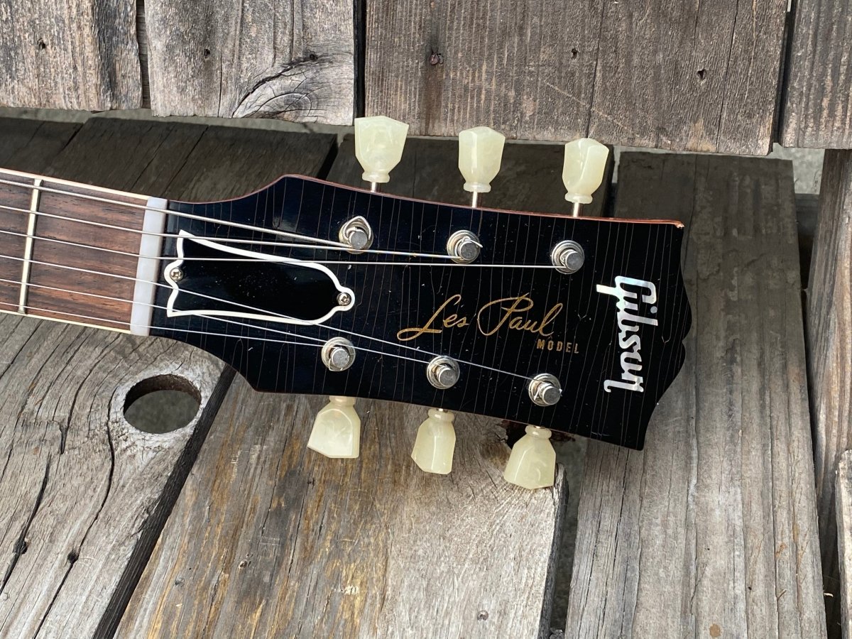 SOLD - Gibson Les Paul R9 Historic 1959 Reissue Factory Aged 2018 - SOLD - Mahar's Vintage Guitars