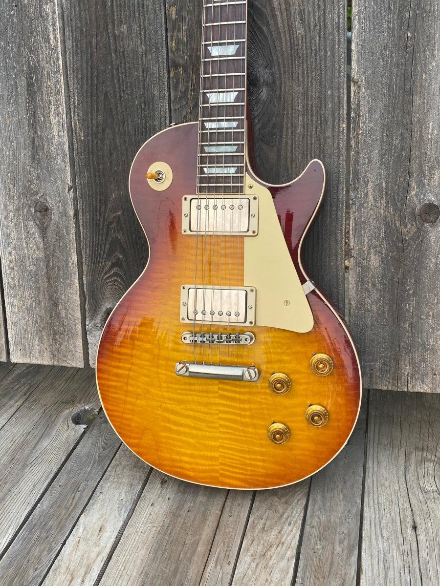 SOLD - Gibson Les Paul R9 Historic 1959 Reissue Factory Aged 2018 - SOLD - Mahar's Vintage Guitars