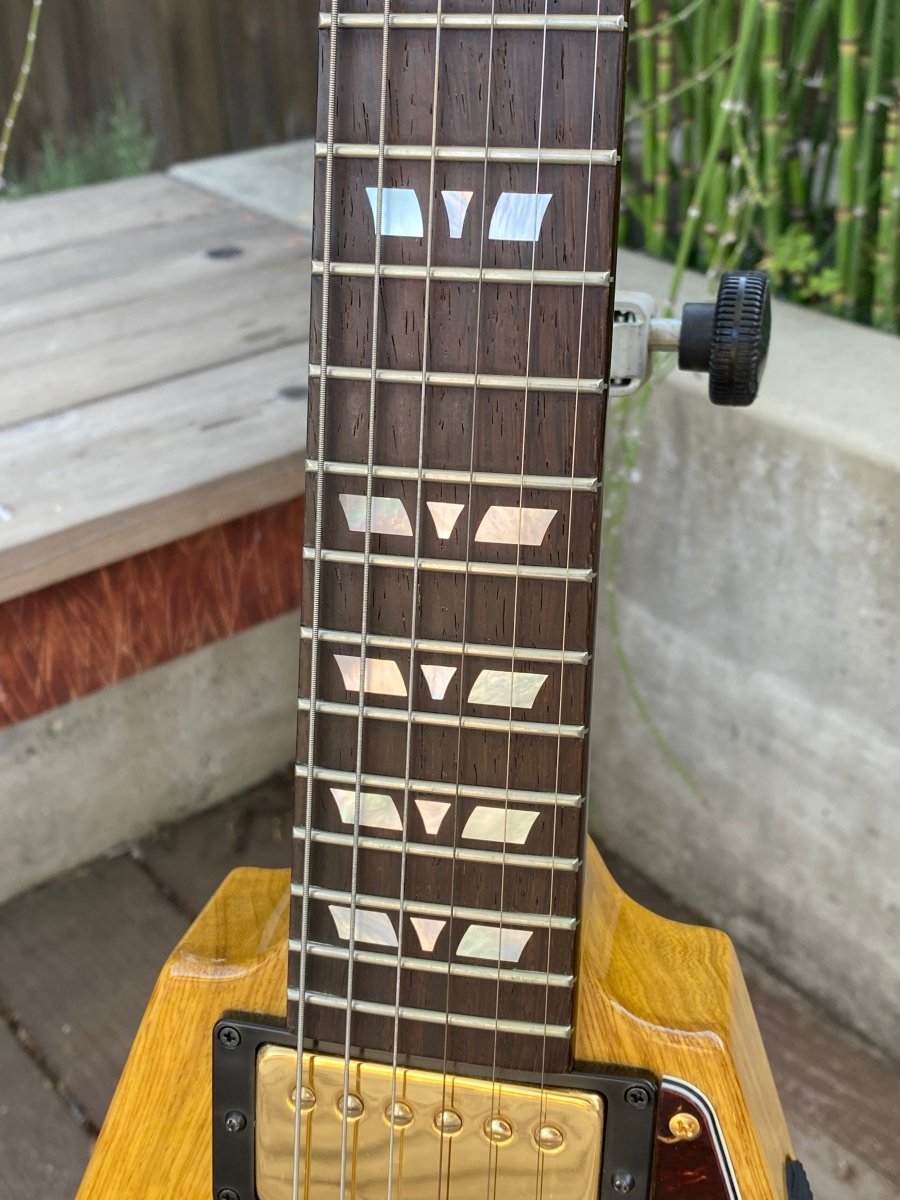 SOLD - Hamer Vector GVKS Korina Flying V 2004 Brazilian - Mahar's Vintage Guitars