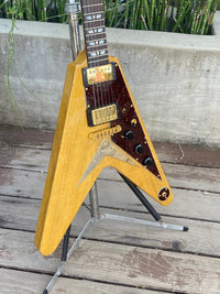 SOLD - Hamer Vector GVKS Korina Flying V 2004 Brazilian - Mahar's Vintage Guitars