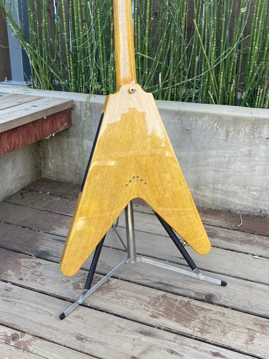 SOLD - Hamer Vector GVKS Korina Flying V 2004 Brazilian - Mahar's Vintage Guitars