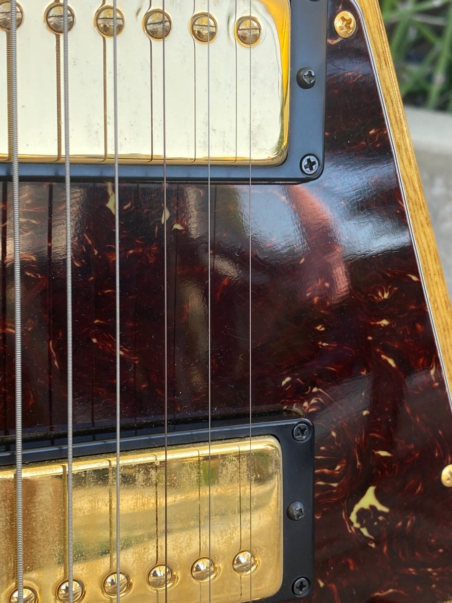 SOLD - Hamer Vector GVKS Korina Flying V 2004 Brazilian - Mahar's Vintage Guitars