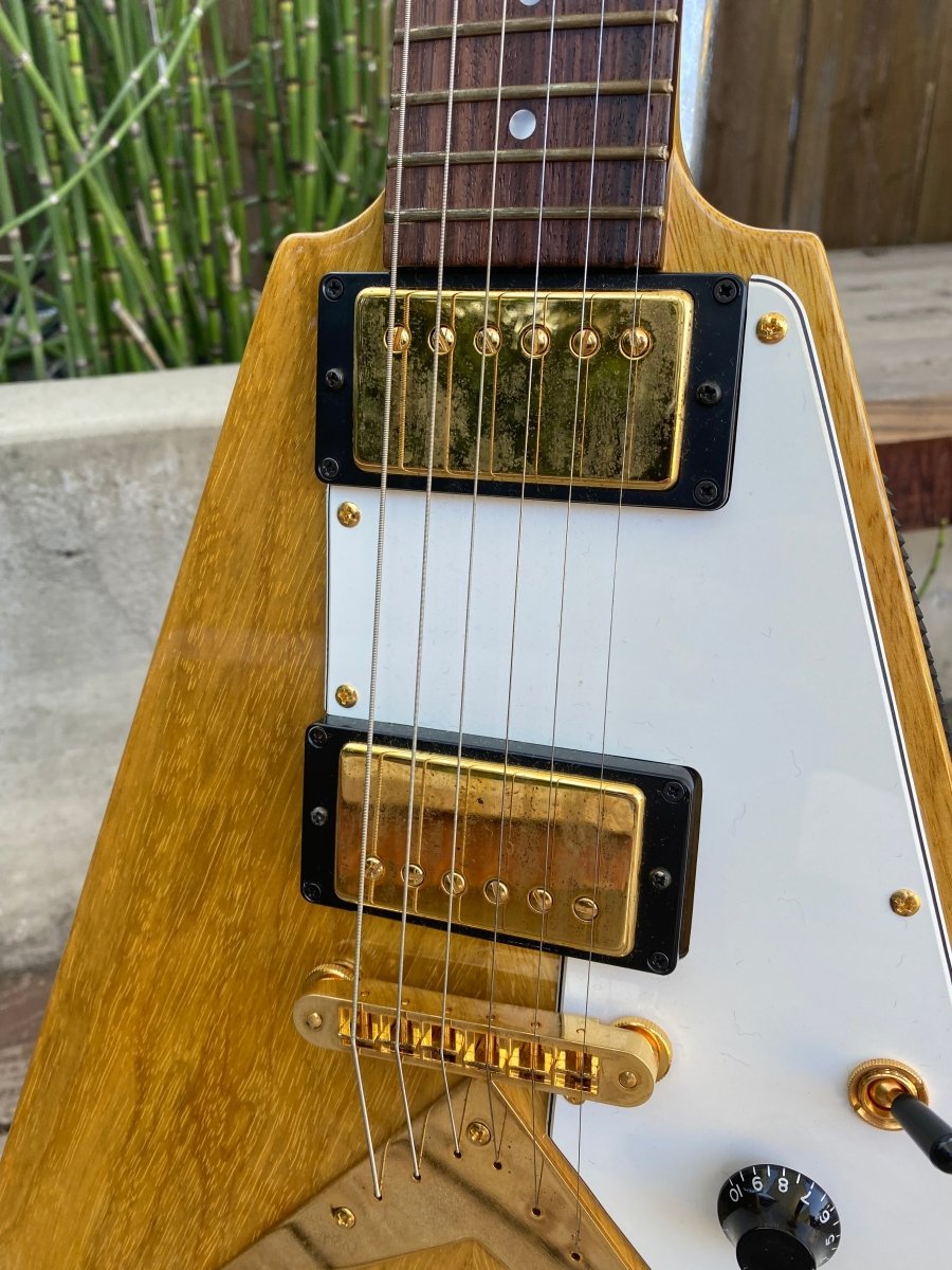 SOLD - Hamer Vector Korina Flying V 2005 Mint - Mahar's Vintage Guitars