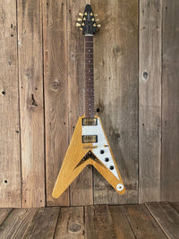SOLD - Hamer Vector Korina Flying V 2005 Mint - Mahar's Vintage Guitars