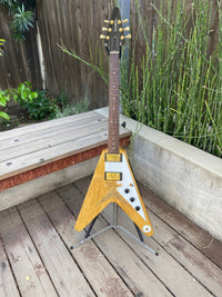 SOLD - Hamer Vector Korina Flying V 2005 Mint - Mahar's Vintage Guitars