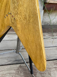 SOLD - Hamer Vector Korina Flying V 2005 Mint - Mahar's Vintage Guitars