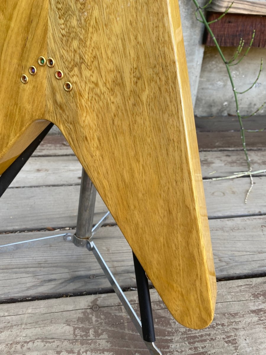 SOLD - Hamer Vector Korina Flying V 2005 Mint - Mahar's Vintage Guitars