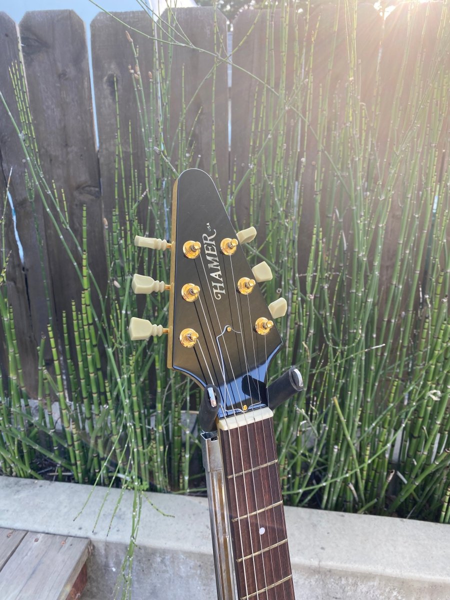 SOLD - Hamer Vector Korina Flying V 2005 Mint - Mahar's Vintage Guitars