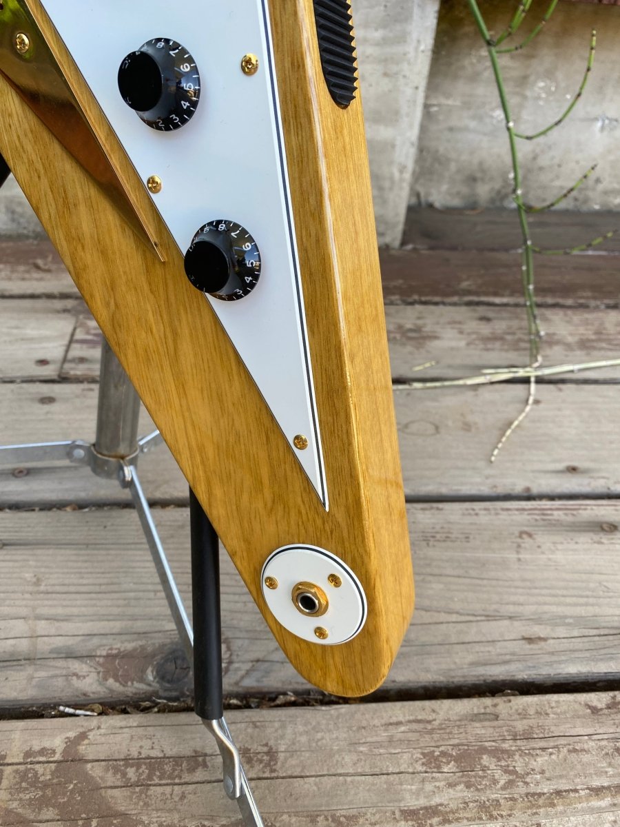 SOLD - Hamer Vector Korina Flying V 2005 Mint - Mahar's Vintage Guitars