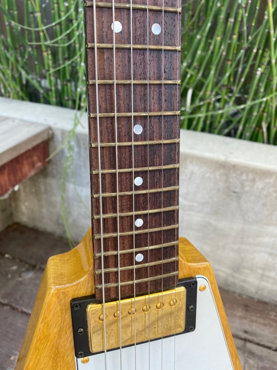 SOLD - Hamer Vector Korina Flying V 2005 Mint - Mahar's Vintage Guitars