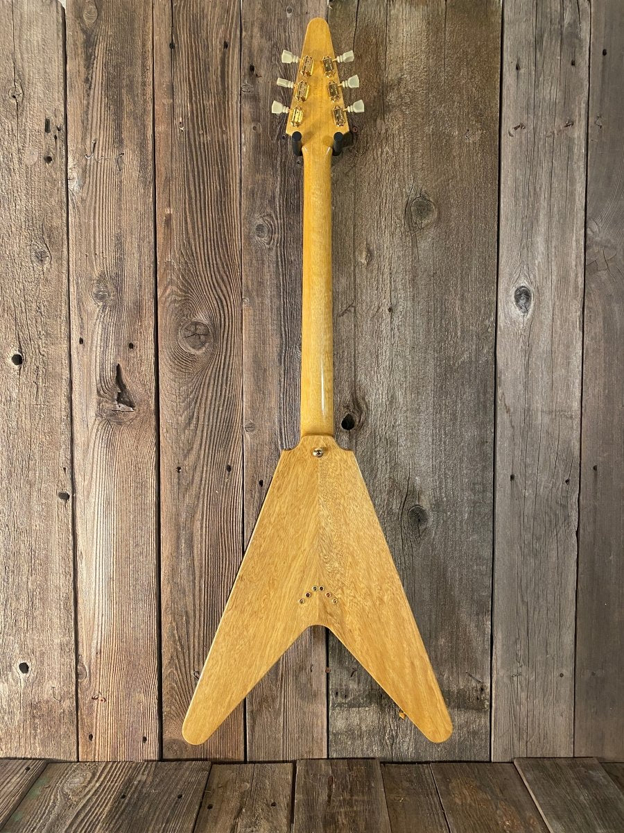 SOLD - Hamer Vector Korina Flying V 2005 Mint - Mahar's Vintage Guitars