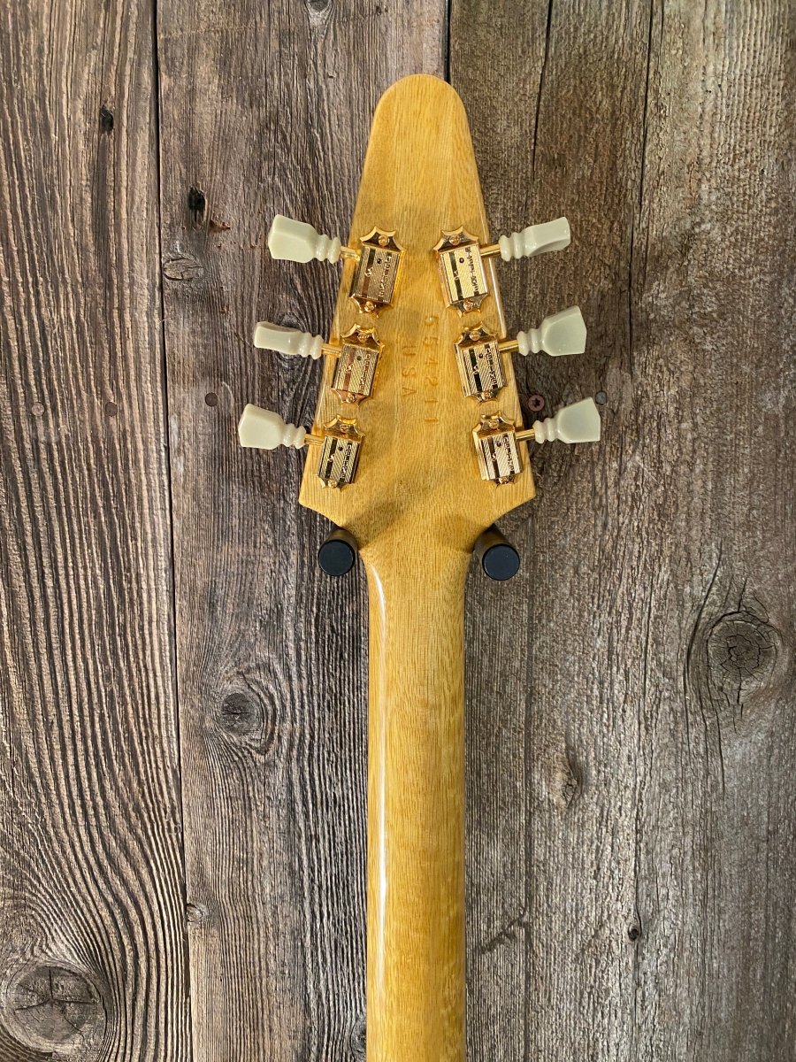 SOLD - Hamer Vector Korina Flying V 2005 Mint - Mahar's Vintage Guitars