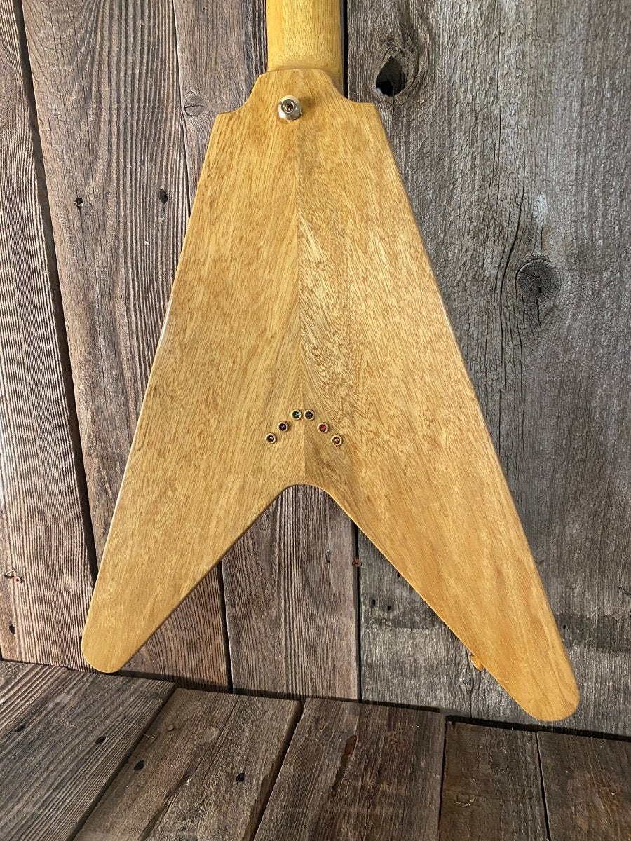 SOLD - Hamer Vector Korina Flying V 2005 Mint - Mahar's Vintage Guitars