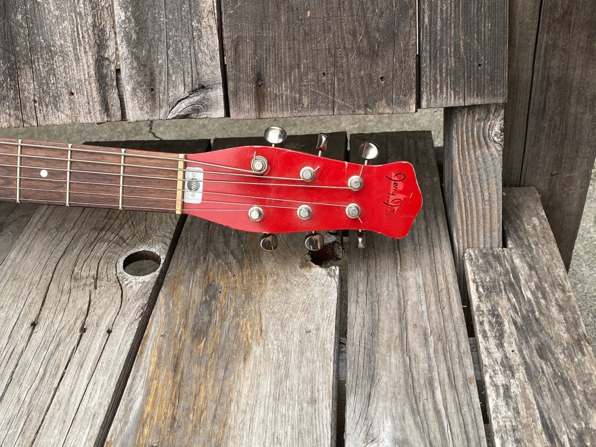 SOLD - Jerry Jones Neptune Short Horn Baritone Guitar 1992 - 1998 - Mahar's Vintage Guitars