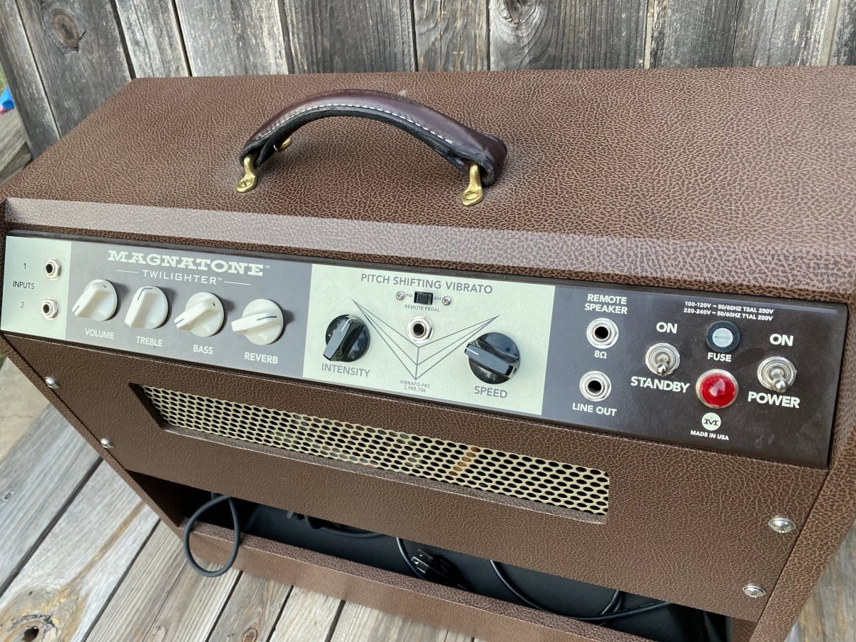 SOLD - Magnatone Twilighter 1x12" guitar combo amp - Mahar's Vintage Guitars