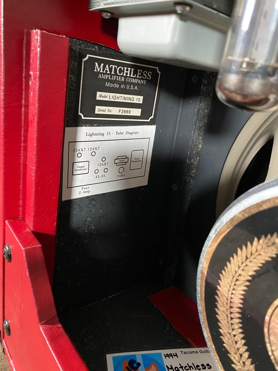 SOLD - Matchless Lightning 1994 Small Box Sampson Era - Mahar's Vintage Guitars