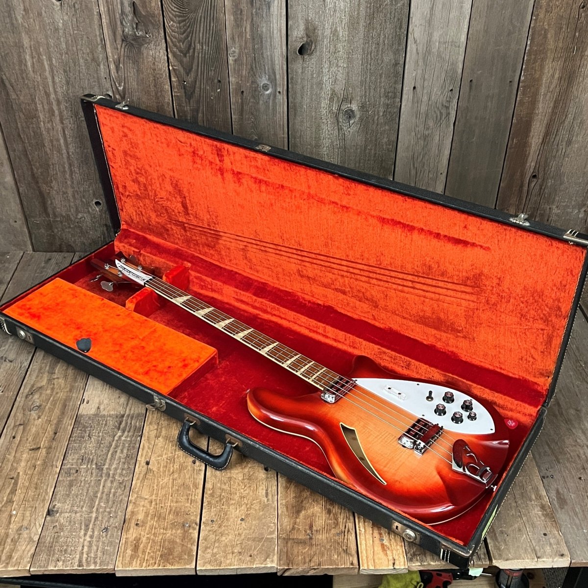 SOLD - Rickenbacker 4005 Bass 1966 Fireglo - Mahar's Vintage Guitars