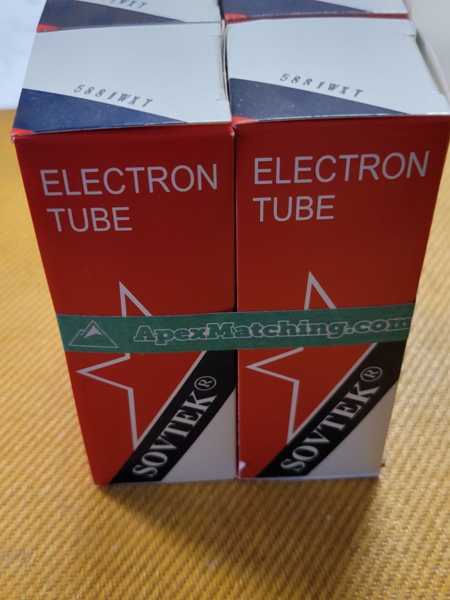 Sovtek 5881WXT Matched Quad (4) New Guitar Amp Power Tubes - Mahar's Vintage Guitars