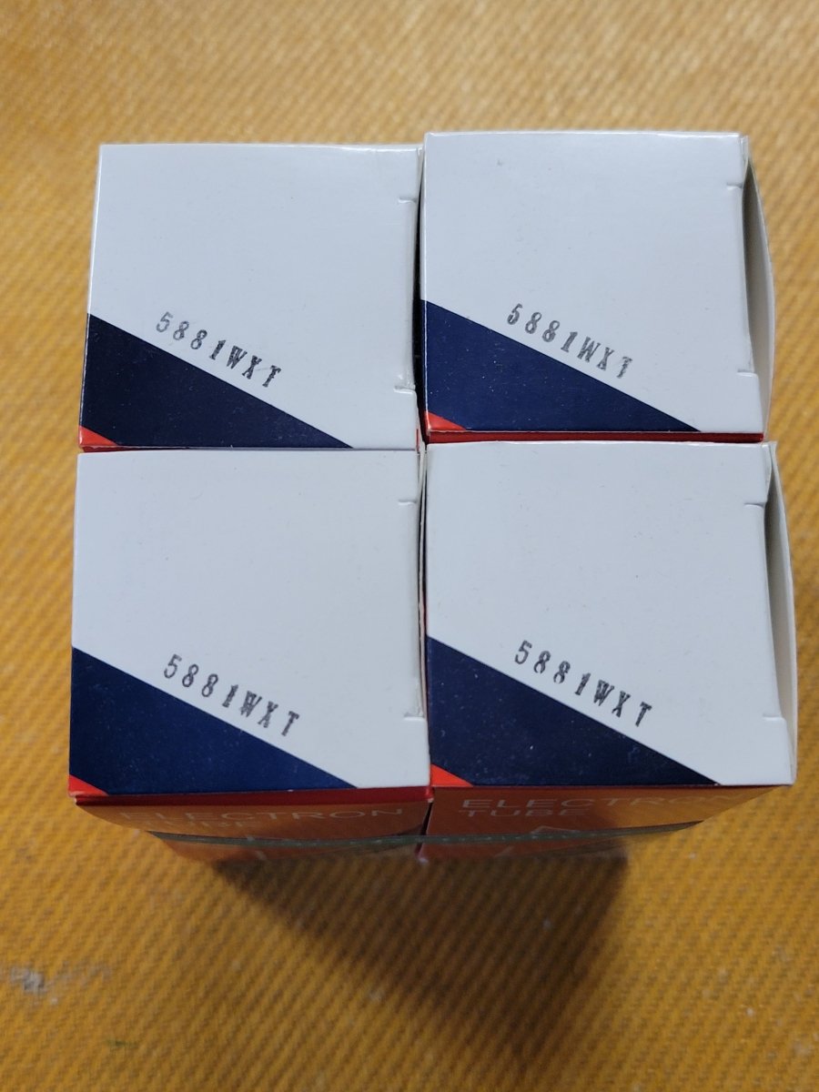 Sovtek 5881WXT Matched Quad (4) New Guitar Amp Power Tubes - Mahar's Vintage Guitars