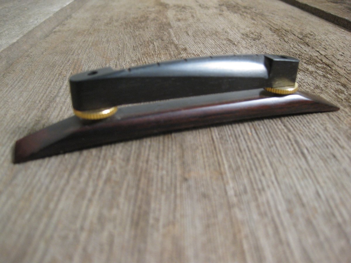 Unbranded Floating Rosewood Bridge/Saddle for Archtop Guitars - Mahar's Vintage Guitars