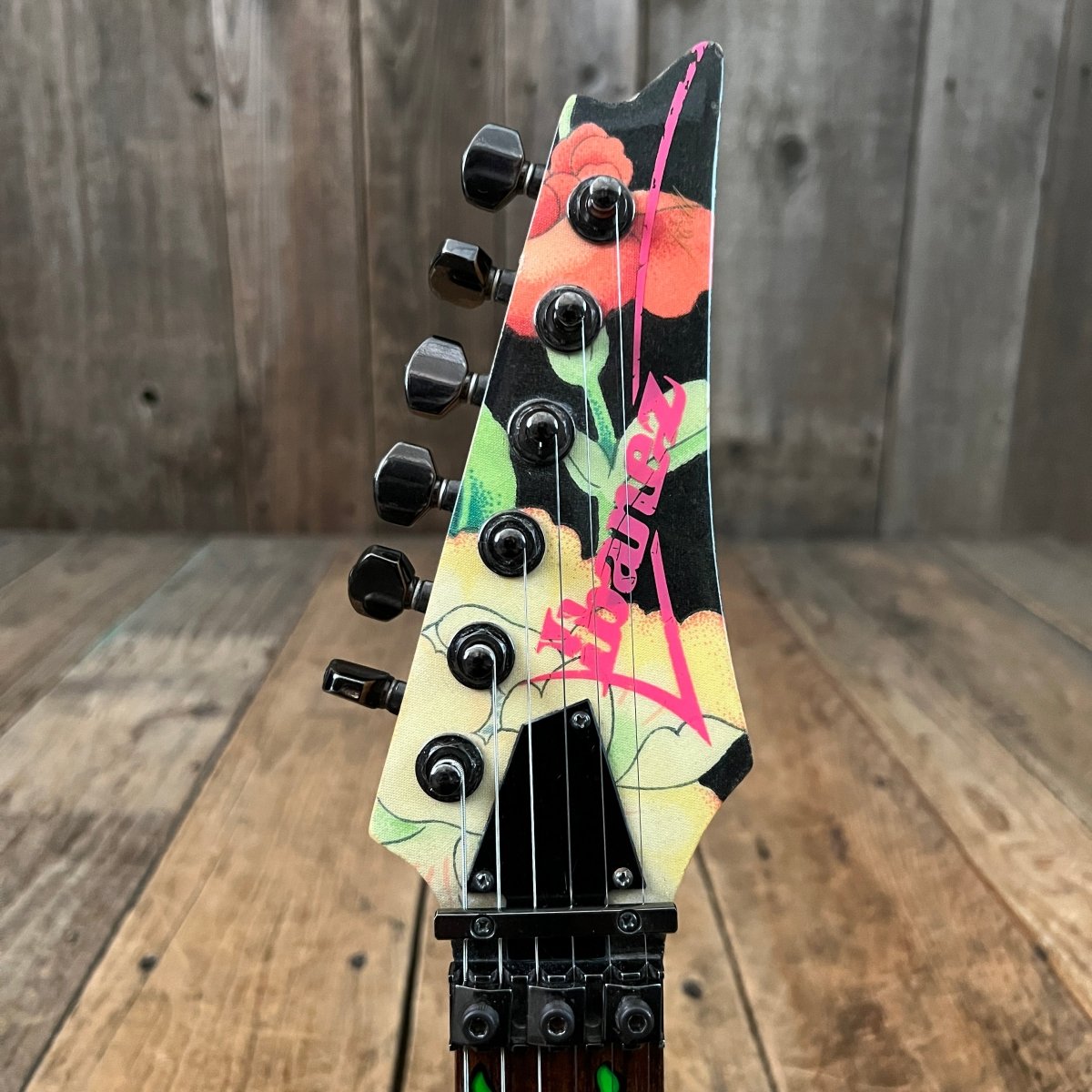 SOLD - Ibanez JEM 77 FP Steve Vai Signature 1988 Floral Pattern - Mahar's Vintage Guitars