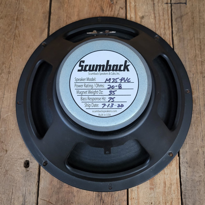 SOLD - Scumback M75-PVC 20 Watt 8 ohm 12" Guitar Speaker