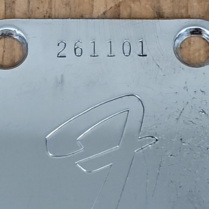 on hold - Fender Neck Plate and Screws 1969