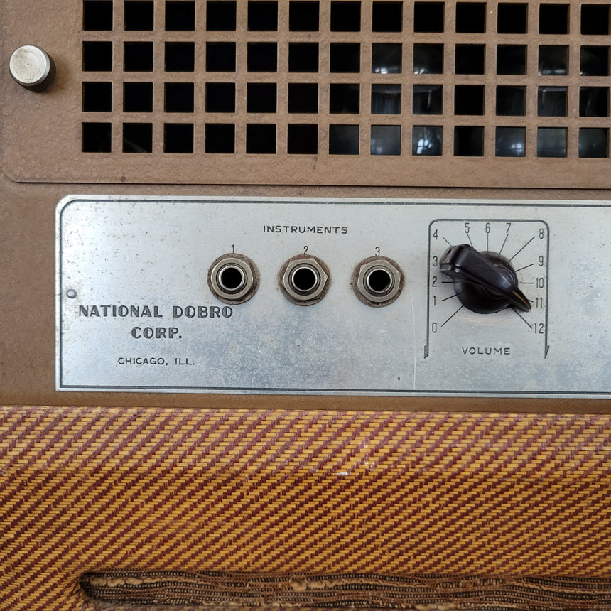 National New Yorker Lap Steel and Model 75 Tweed Amplifier Set 1940