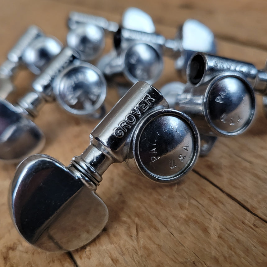 Grover Pat. Pending "Milk Bottle" Rotomatic 3+3 Tuners 1960's tuning machines Martin Gibson