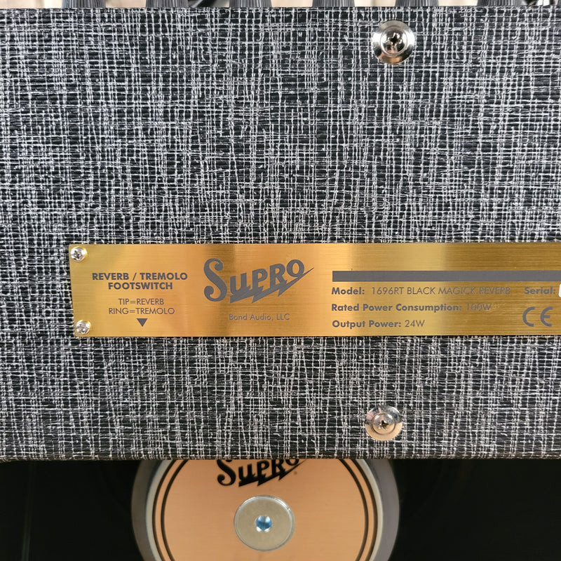 Supro Black Magick Reverb 1696RT – 25W 1x12 Tube Combo Amp, Vintage-Inspired 2020