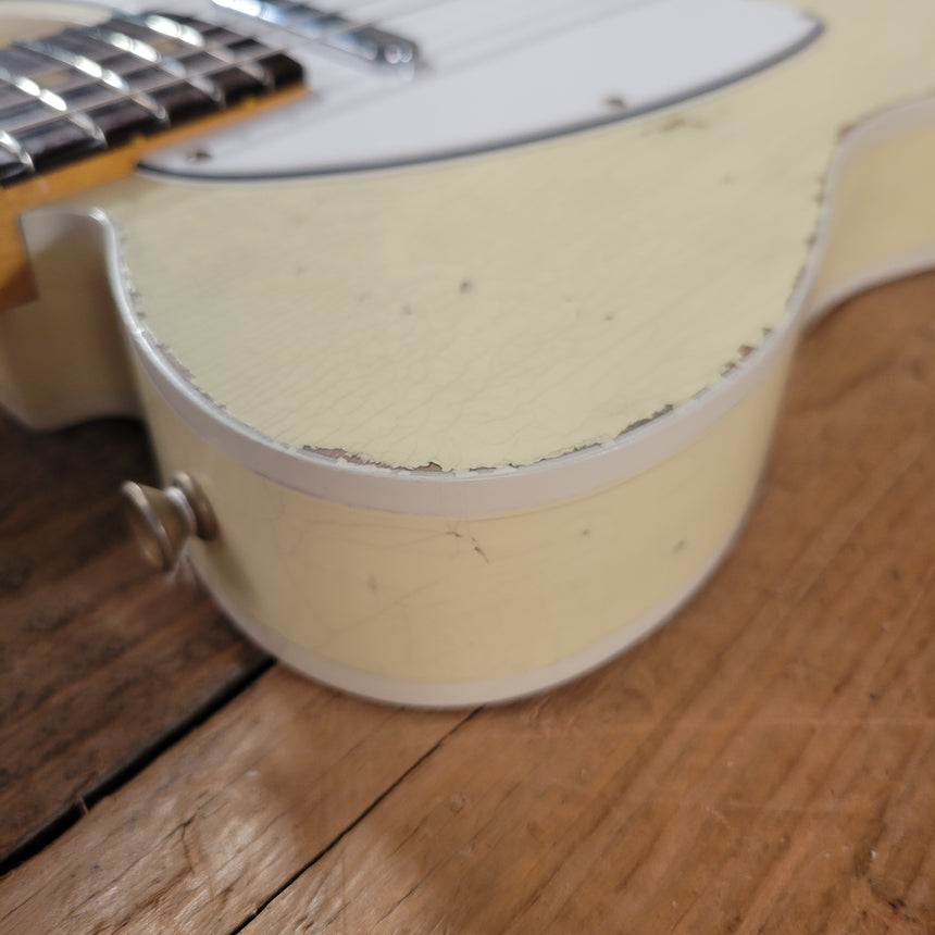 SOLD - Fender 62 Telecaster Relic Custom Double Bound Custom Shop 2022 White