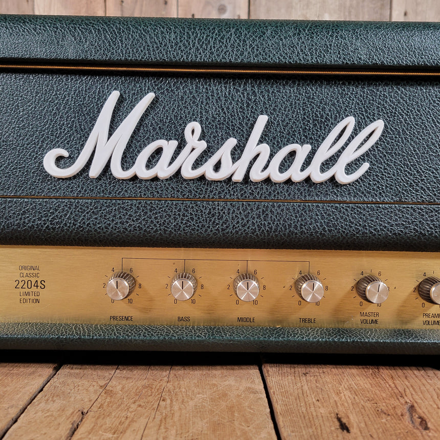 Marshall 2204S Limited Edition 50 Watt Head Green Tolex 1986