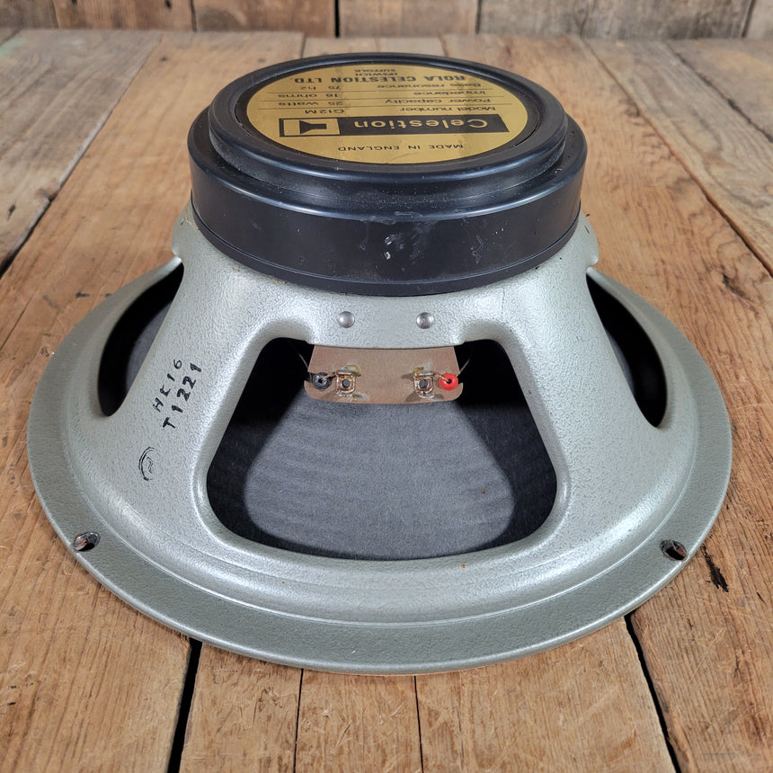 Celestion 1978 G12M Black Back 25w 16 ohm 75Hz 12" 1777 Cone w Stable Repairs