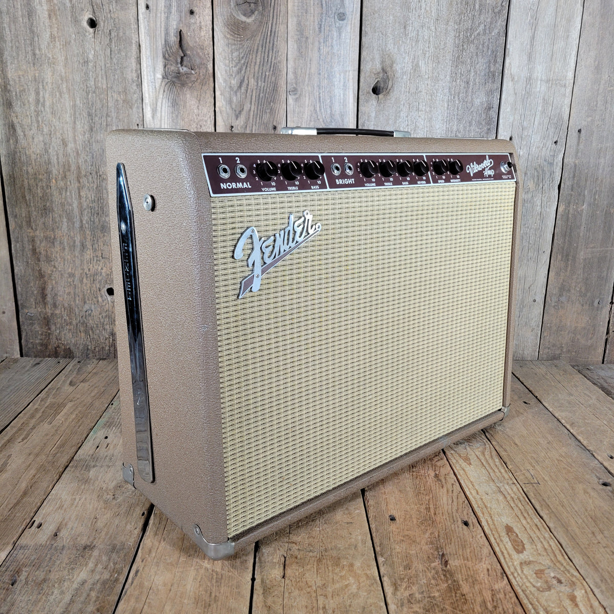 Fender Vibroverb Reissue 2x10 Combo Amp 1990 – Brown Tolex, Vintage-Style Tube Tone