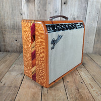 Fender '65 Princeton Reverb Reissue 2021 – Tweed Version with Custom Ornate Hardwood Cabinet