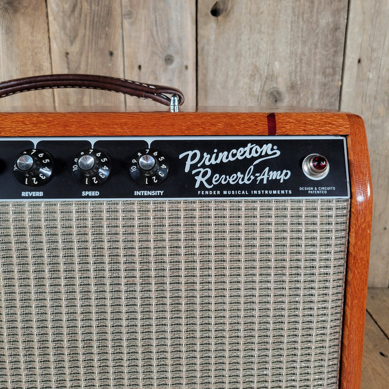 Fender '65 Princeton Reverb Reissue 2021 – Tweed Version with Custom Ornate Hardwood Cabinet