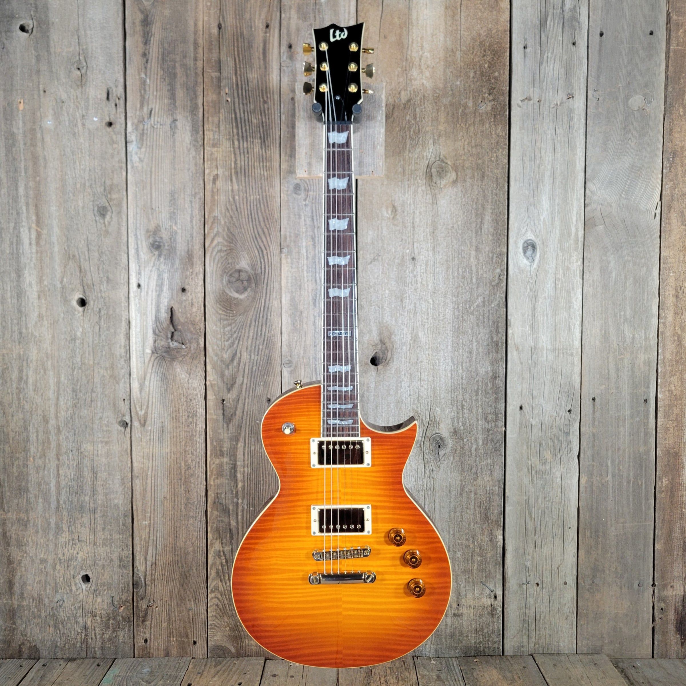 ESP LTD 2014 EC-401VF Amber Flame Excellent