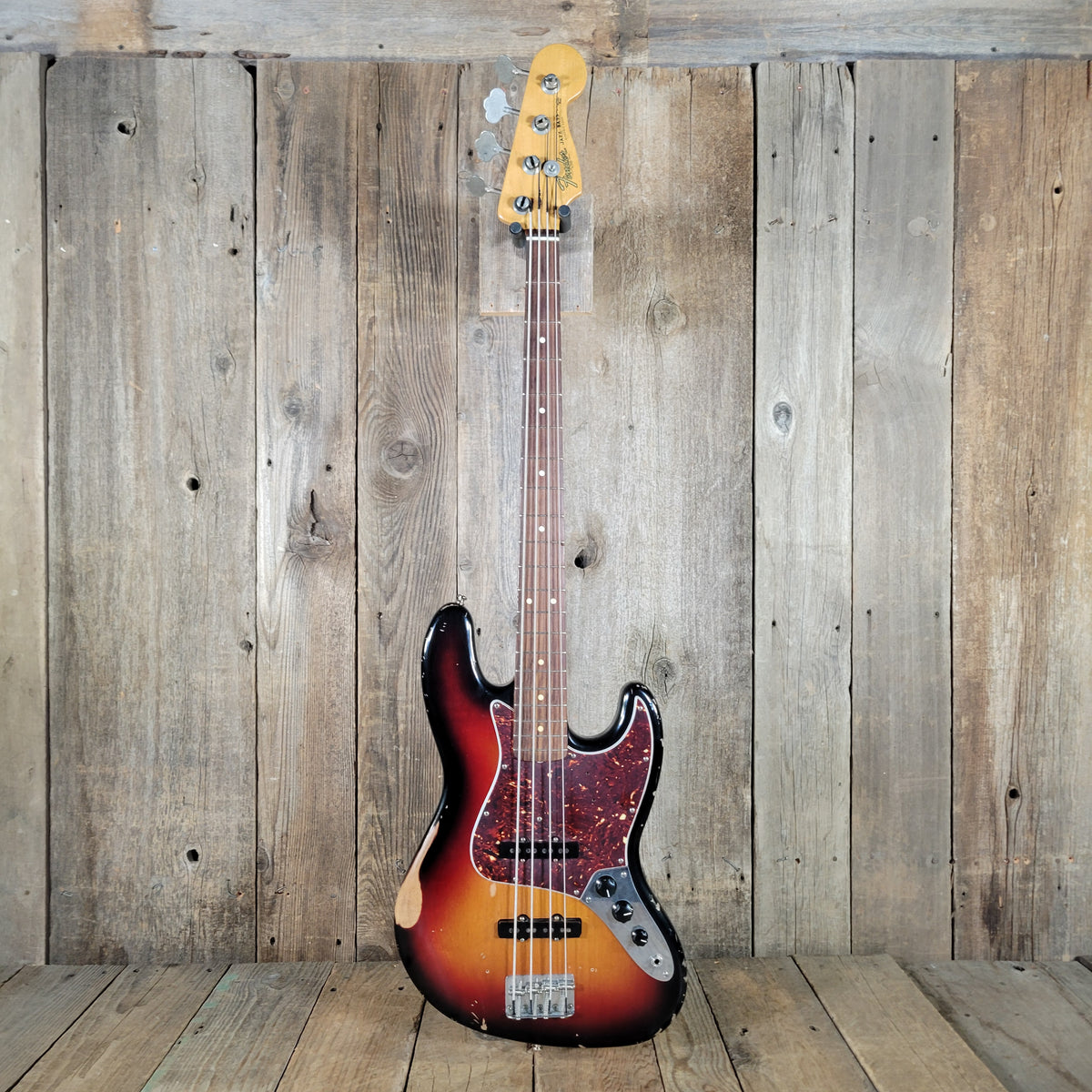 Fender Jazz Bass Road Worn ’60s Sunburst 2009 w/ Gig Bag – Vintage Style Relic