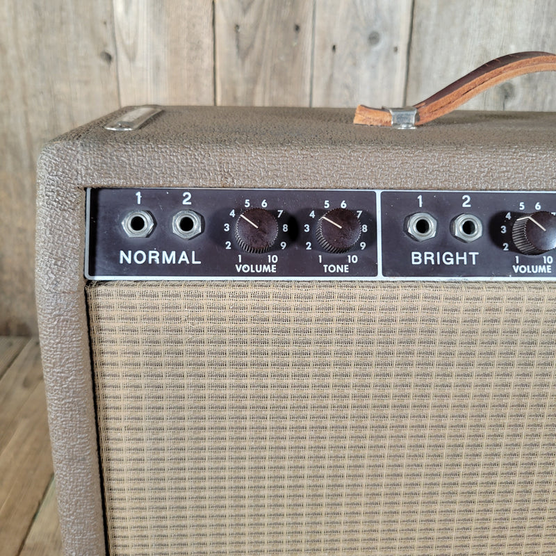 Fender Deluxe Amp 6G3 1963 Brown Tolex Vintage Tube Amplifier w/Step-Down Transformer