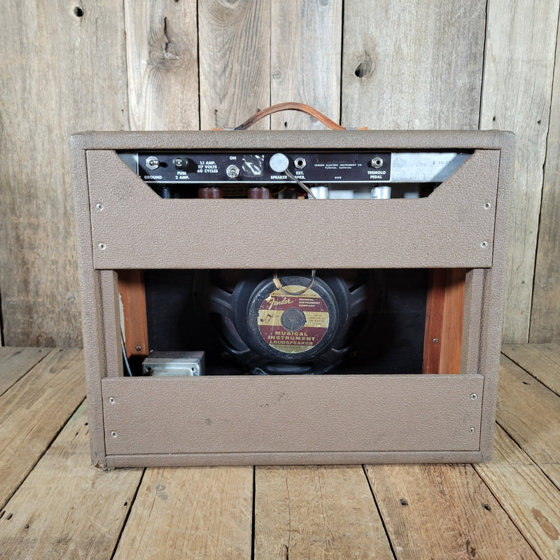 Fender Deluxe Amp 6G3 1963 Brown Tolex Vintage Tube Amplifier w/Step-Down Transformer