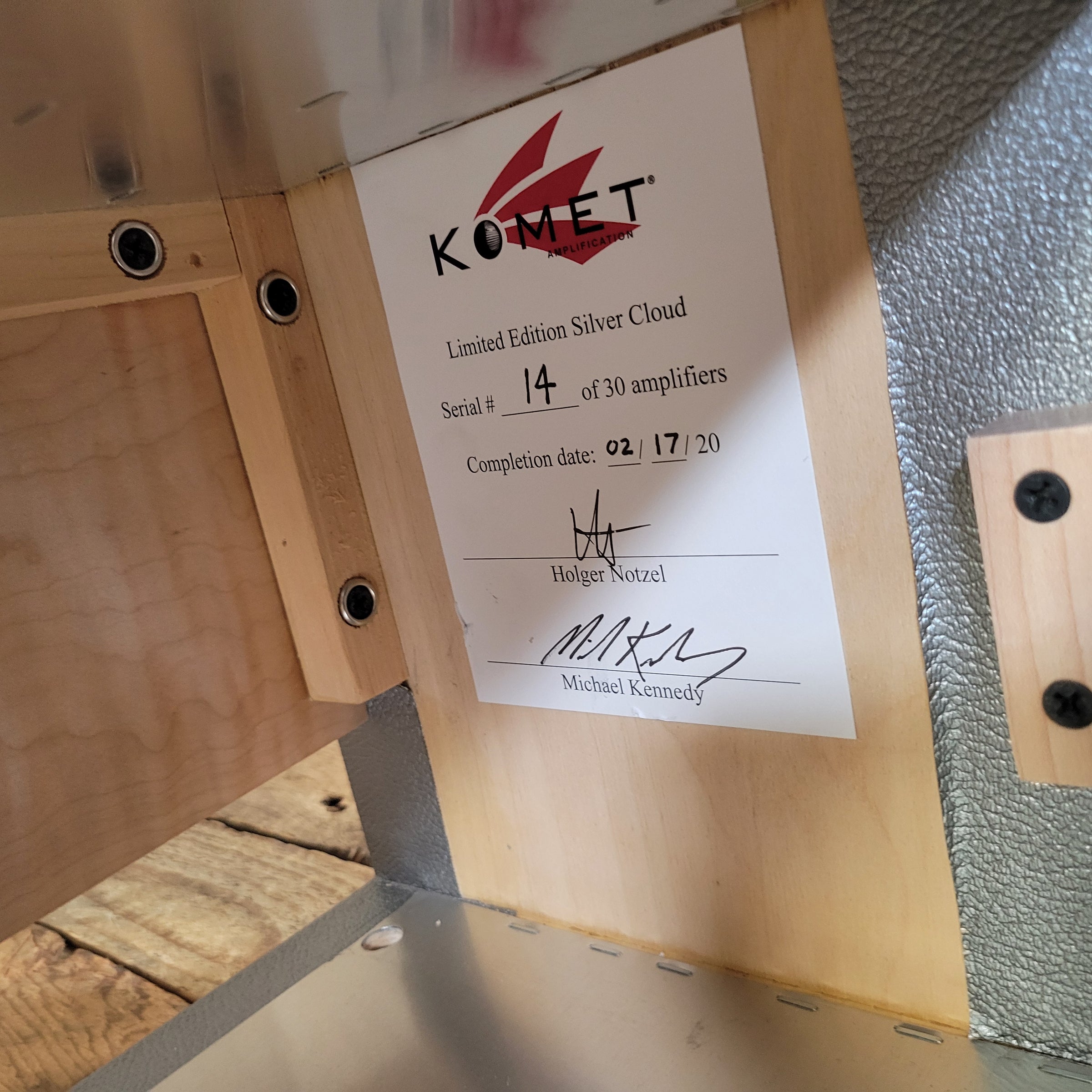 Komet Silver Cloud Limited Edition 2020 w/ 4x12 Cabinet