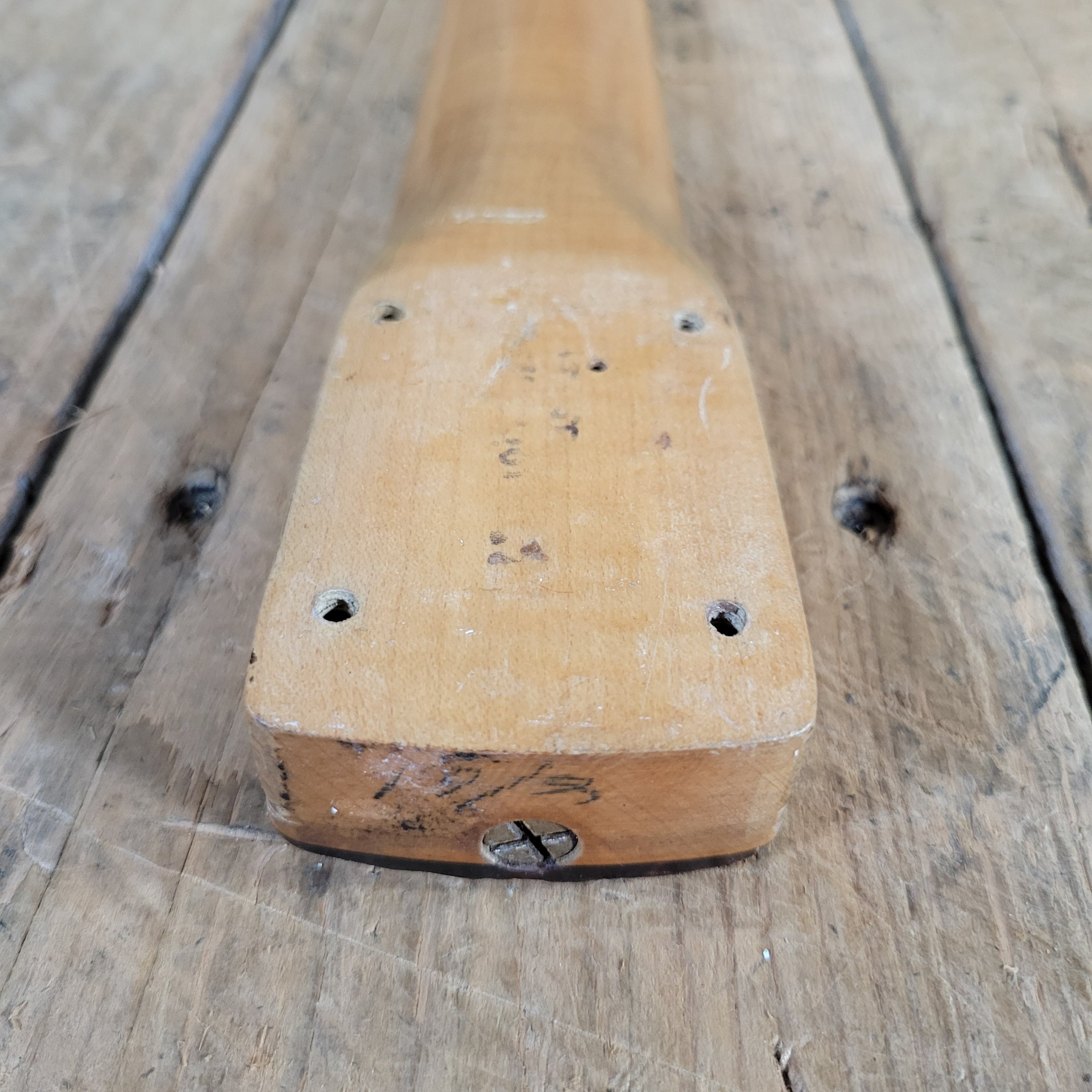 Fender Stratocaster Slab Board 1961 Fiesta Refinish Olympic White